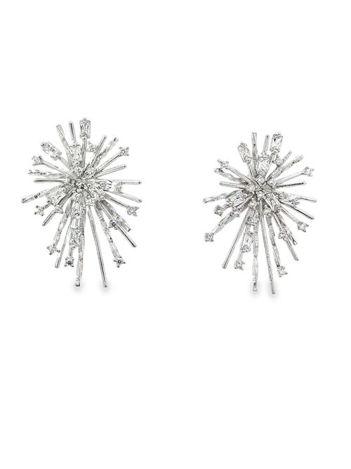 Orecchini di cristallo a forma di fuoco d'artificio<BR/>